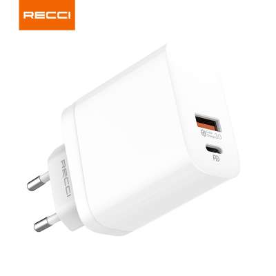 USB C, USB-A 30W EU PLUG PD Charger Adapter Wall Charger PD for MacBook Pro