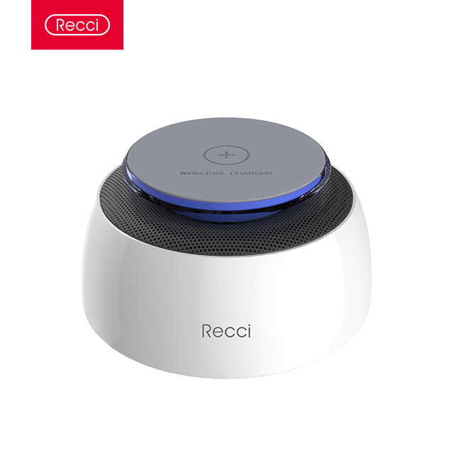 Recci popular Navete wireless charging speaker with wireless charger for mobile phone